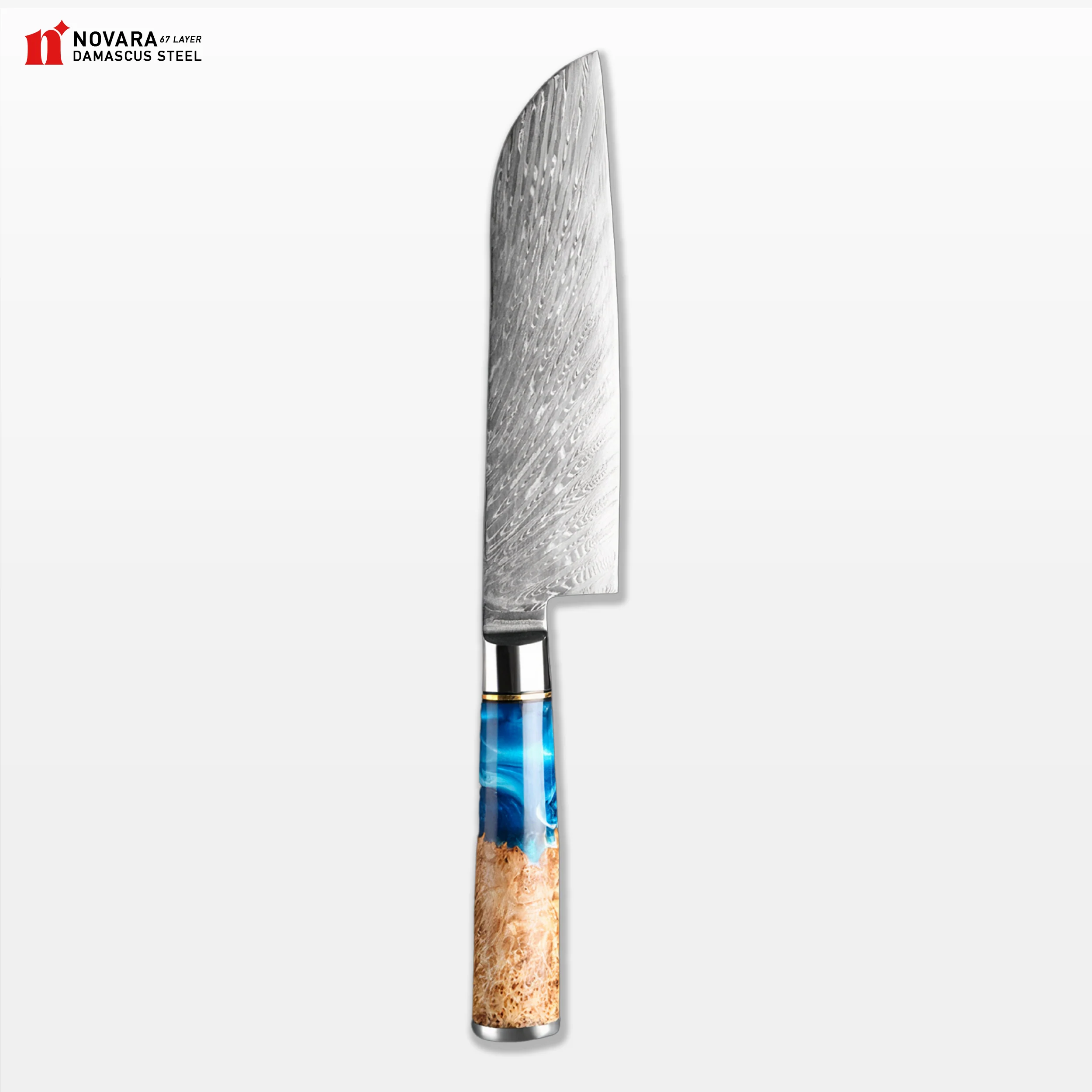 Novara Tsunami (ウェーブナイフ) - Damascus Steel Knives - Image 10
