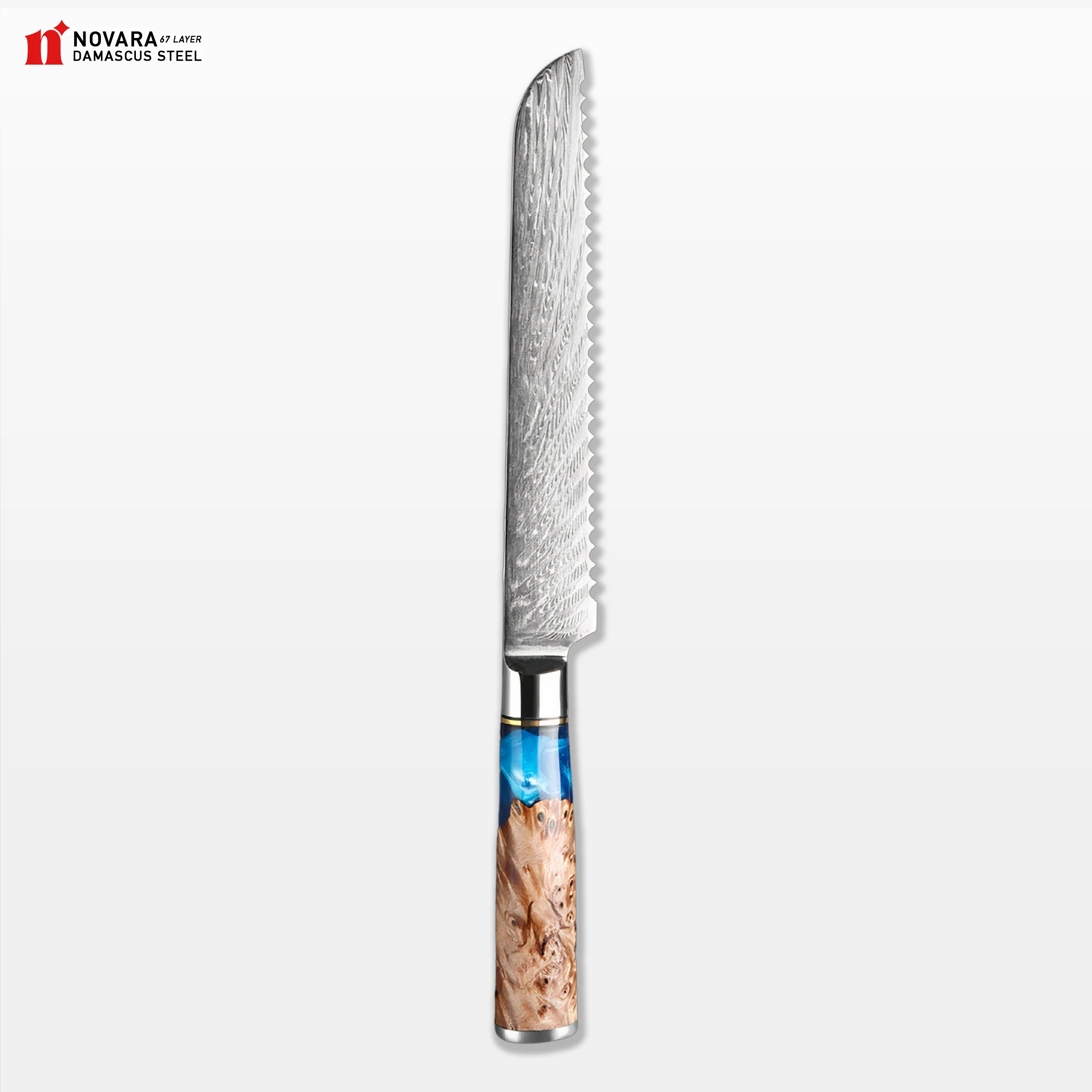 Novara Tsunami (ウェーブナイフ) - Damascus Steel Knives - Image 4